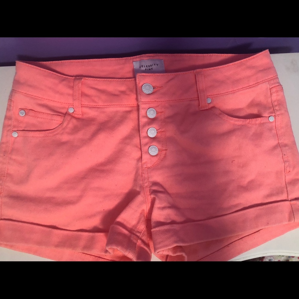 Pink Jeans Shorts